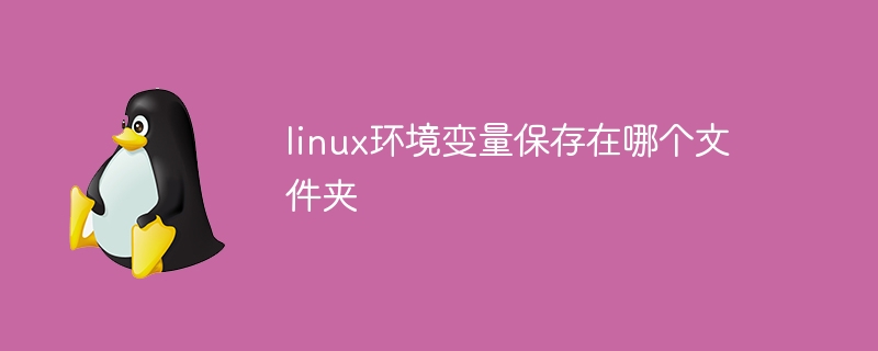 linux环境变量保存在哪个文件夹