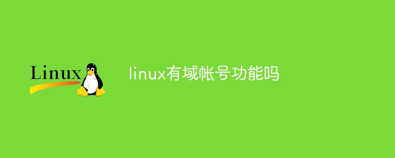 linux有網域帳號功能嗎