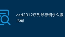 cad2012序列号密钥永久激活码
