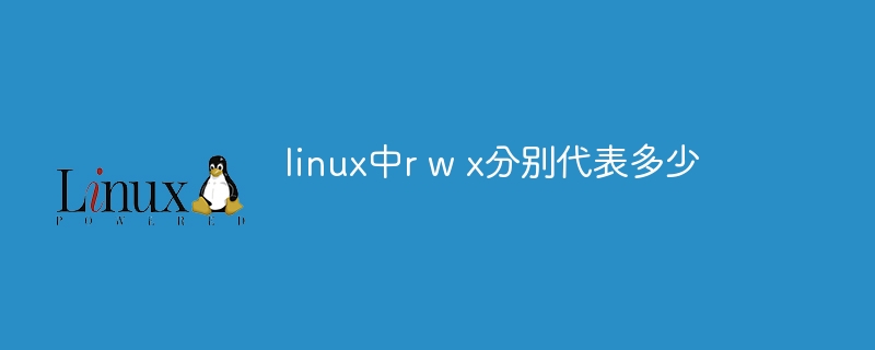 Que représente r w x sous Linux ?