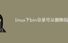 linux下bin目录可以删除吗