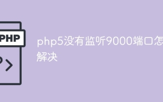 How to solve the problem that php5 is not listening on port 9000