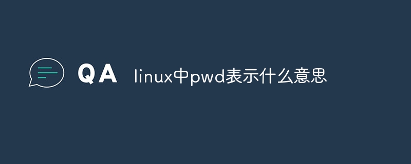 What does pwd mean in linux