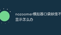 nozoomer模拟器口袋妖怪不显示怎么办