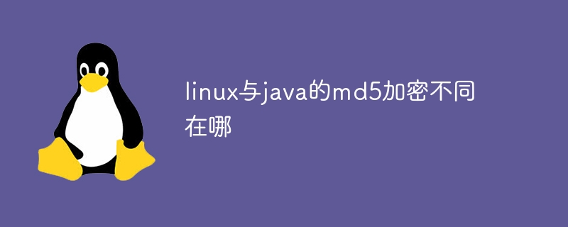 linux与java的md5加密不同在哪