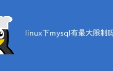 linux下mysql有最大限制吗