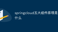 springcloud五大組件原理是什麼