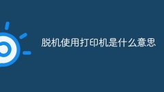 Was bedeutet es, einen Drucker offline zu verwenden?