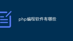 php编程软件有哪些
