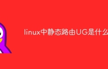 linux中静态路由UG是什么