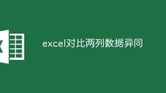 excel对比两列数据异同