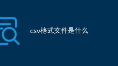 What is csv format file