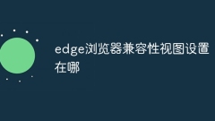 Where is the edge browser compatibility view setting?