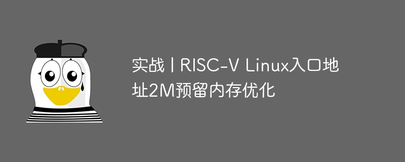 实战 | RISC-V Linux入口地址2M预留内存优化