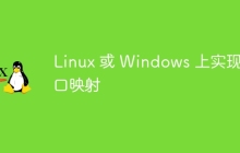 Linux 或 Windows 上实现端口映射