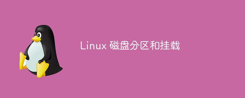 Linux 磁碟分割區和掛載