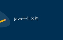 java干什么的