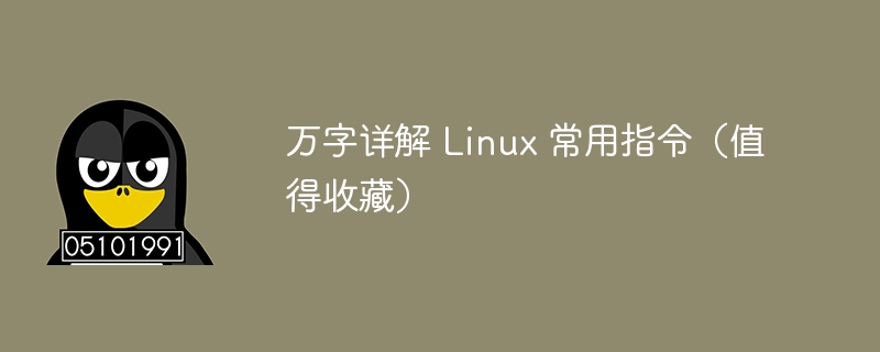 Penjelasan terperinci tentang arahan Linux yang biasa digunakan (berbaloi untuk dikumpulkan)