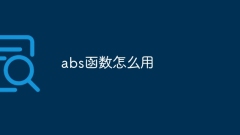 Cara menggunakan fungsi abs