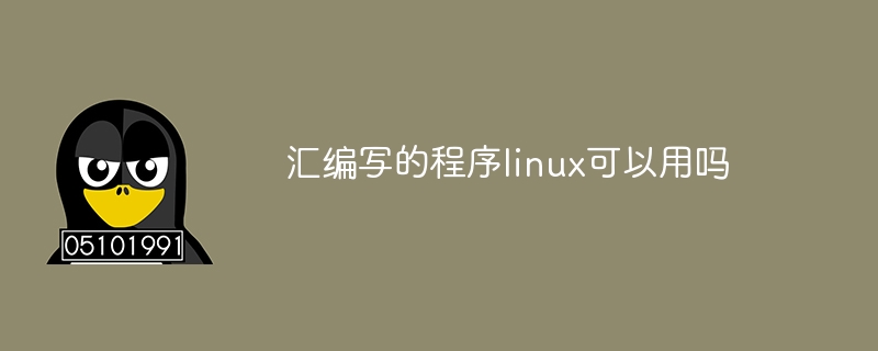 アセンブリで書かれたプログラムは Linux 上で使用できますか?