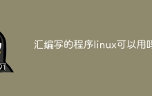 汇编写的程序linux可以用吗