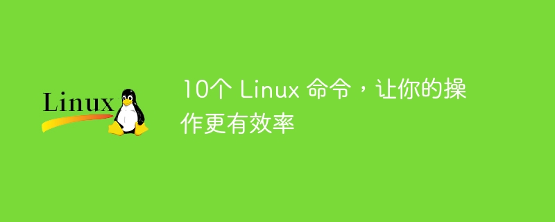 작업 효율성을 높여주는 10가지 Linux 명령