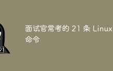 面试官常考的 21 条 Linux 命令
