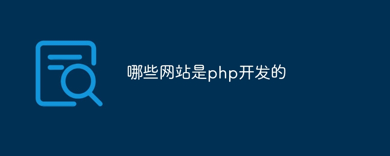 PHP로 개발되는 웹사이트