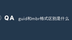 guid와 mbr 형식의 차이점은 무엇입니까?