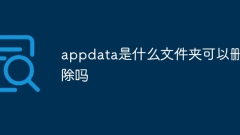 Welcher Ordner ist appdata? Kann er gelöscht werden?