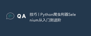 技巧 | Python爬虫利器Selenium从入门到进阶
