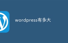 wordpress有多大