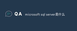 microsoft sql server是什么软件?