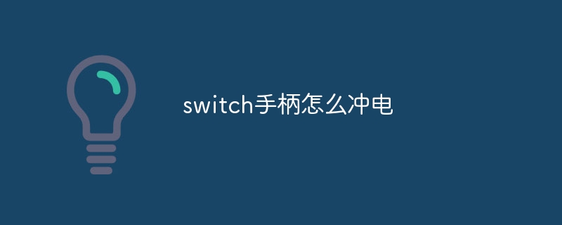 switch手柄怎么冲电