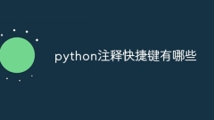 What are the shortcut keys for python comments?