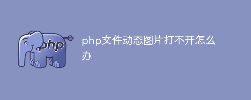 PHP 파일의 동적 사진을 열 수 없으면 어떻게 해야 합니까?