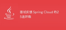 面試回饋 Spring Cloud 的25連環砲