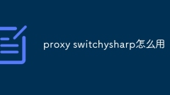 How to use proxy switchysharp