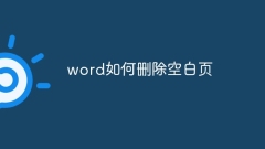 word如何删除空白页