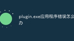 plugin.exe應用程式錯誤怎麼辦