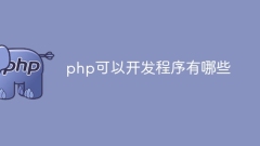 phpで開発できるプログラムとは