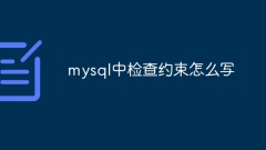 How to write check constraints in mysql