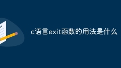 What is the usage of exit function in C language?