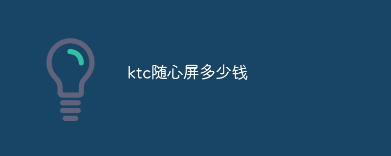 Wie viel kostet der KTC Xixin-Bildschirm?