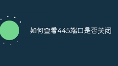 How to check if port 445 is closed