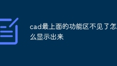 Comment afficher la zone fonctionnelle supérieure de la CAO lorsqu'elle est manquante ?