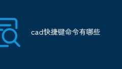 Quelles sont les commandes de raccourci CAO ?