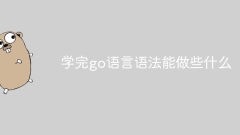 What can you do after learning the Go language grammar?