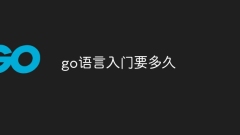 How long does it take to get started with go language?