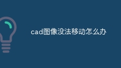 Que dois-je faire si l'image CAO ne peut pas être déplacée ?